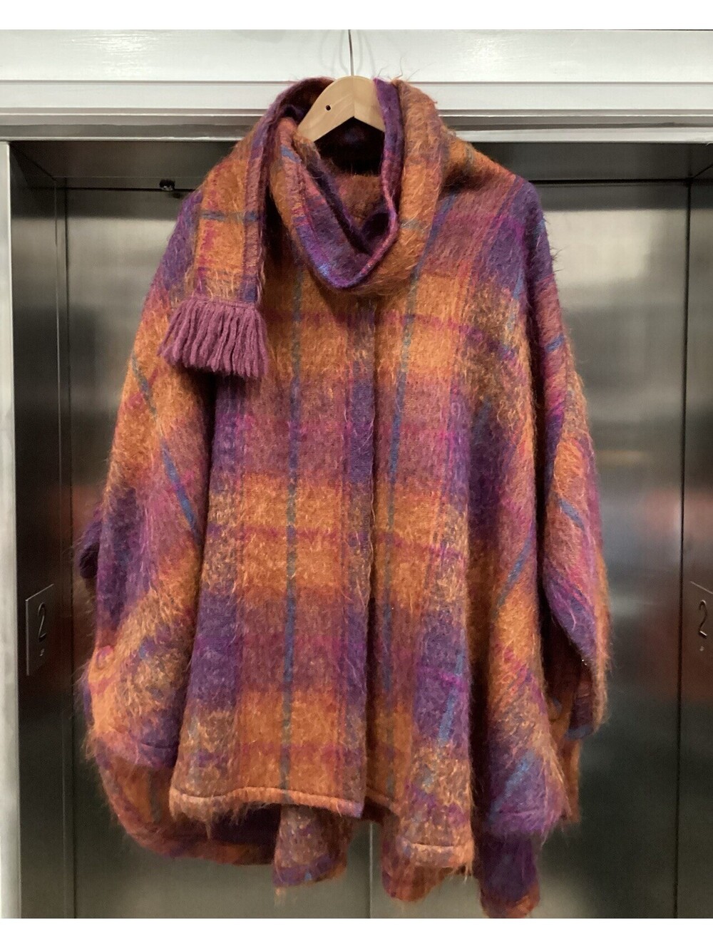 Vintage Locharron Mohair Poncho